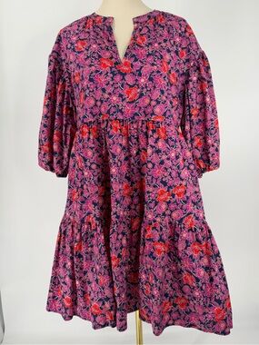Sundry x Evereve, The Anywhere Ditzy Floral 100% Cotton Dress, Size 2